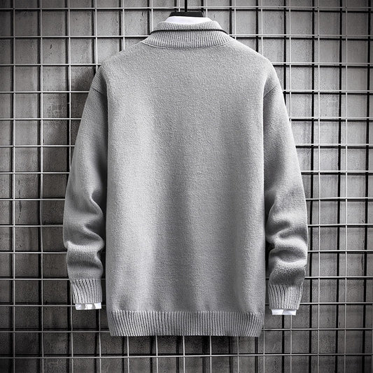 Trendy Enkel Rundhalset Langærmet til Mænd