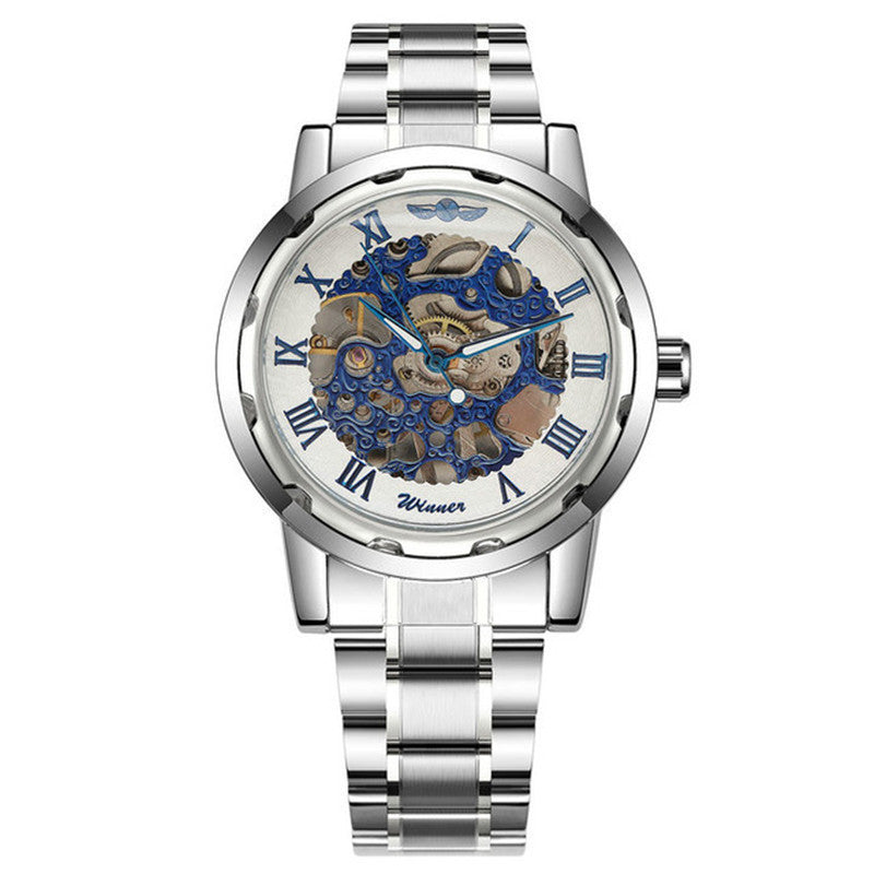 Business Leisure Hollow-out Room Gold Mechanical Watch