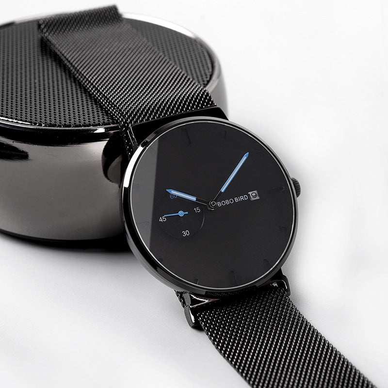 Stainless steel quartz watch