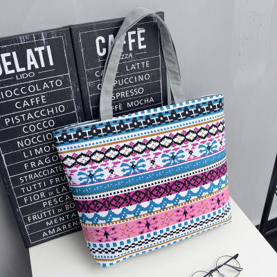 Korean Mori women's art canvas bag