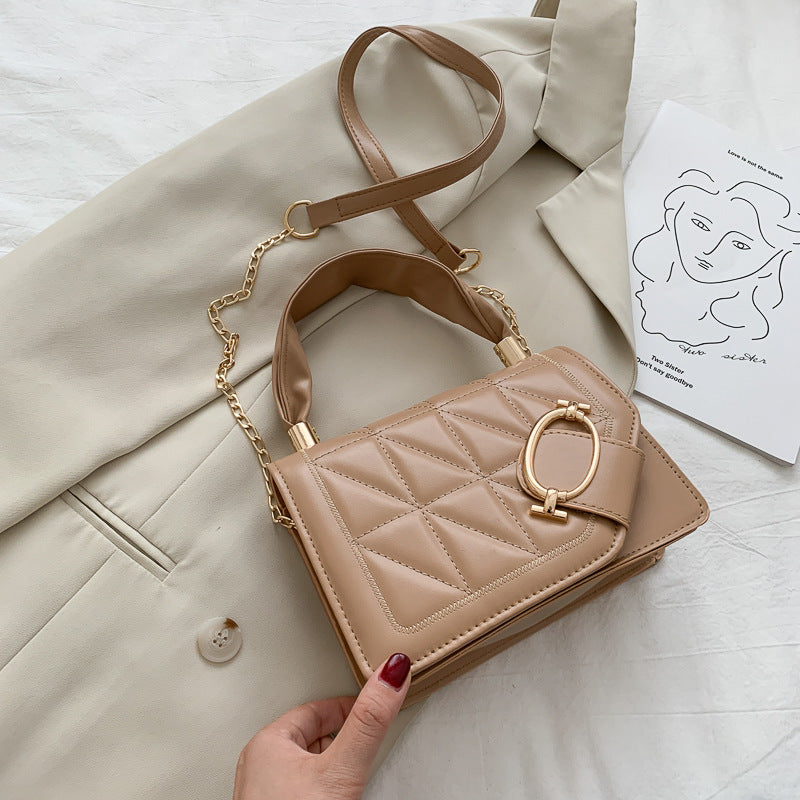 Fashion Portable Small Square Bag With Chain Shoulder
