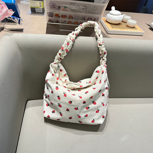 Women's Corduroy Corduroy Strawberry Cross-body Bag