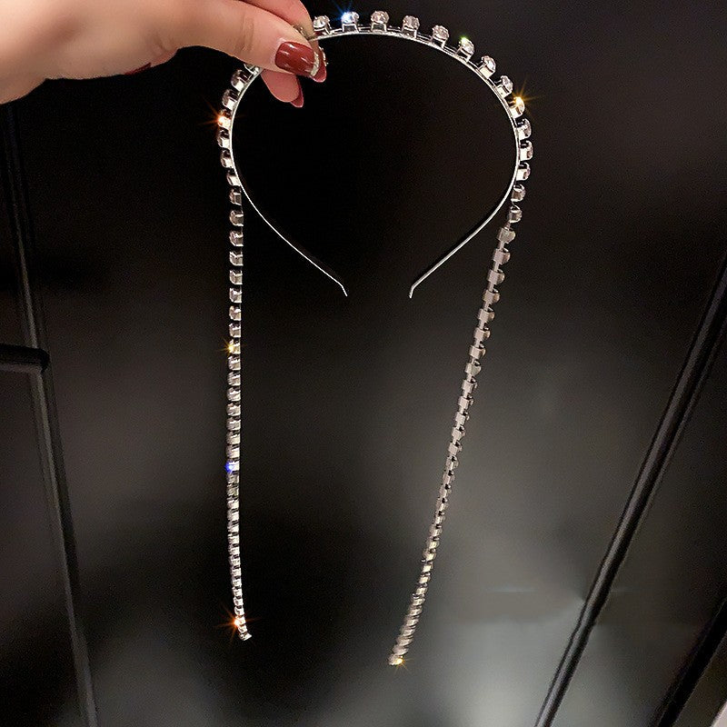 High-grade Diamond-encrusted Tassel Hairband
