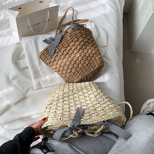 Fashion All Match Straw Woven Shoulder Bag