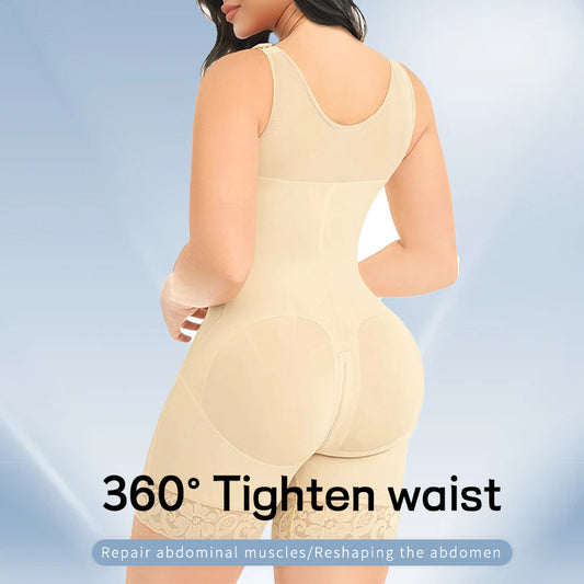 Plus Size One-piece Corset Zipper Waist
