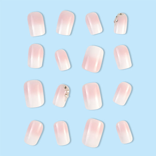 Women's Gradient Jelly Powder Nail Sticker