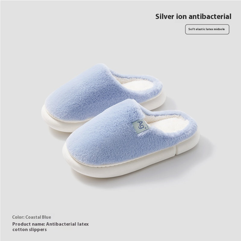 Indoor Odor Proof Plush Slippers With Anti Slip Properties