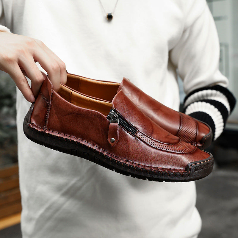 Men's casual leather shoes
