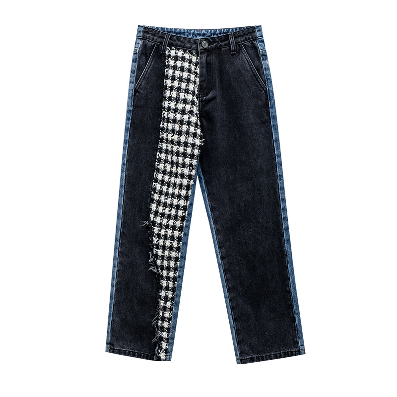 Nye Cropped Vide Ben Bukser Løse Straight Jeans til Kvinder