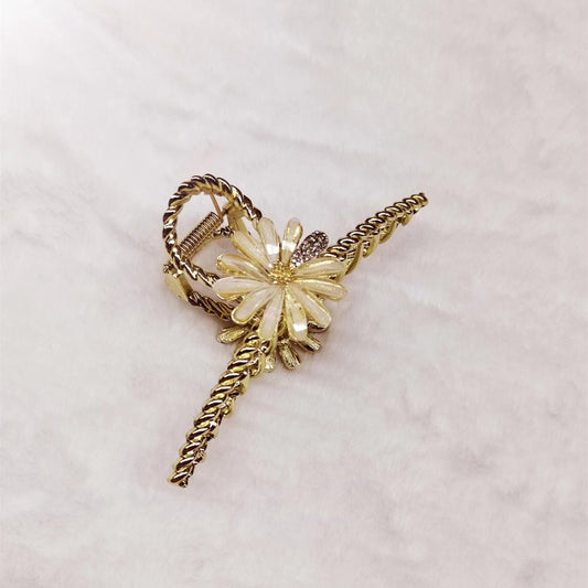 Simple Snowflake Flower Temperament Hairpin Girl Feeling