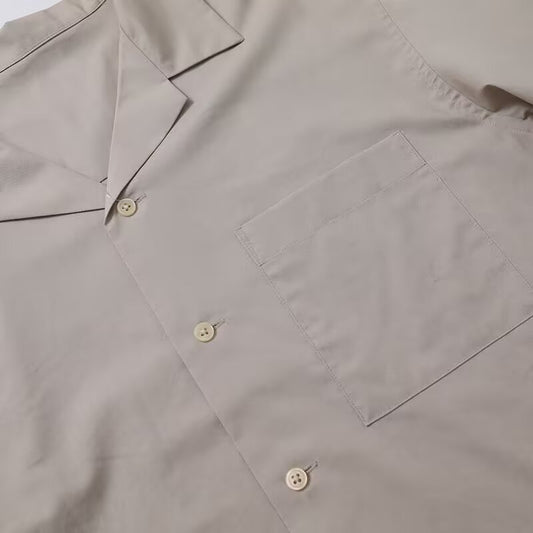 Men's And Women's Open Collar Solid Color Shirt