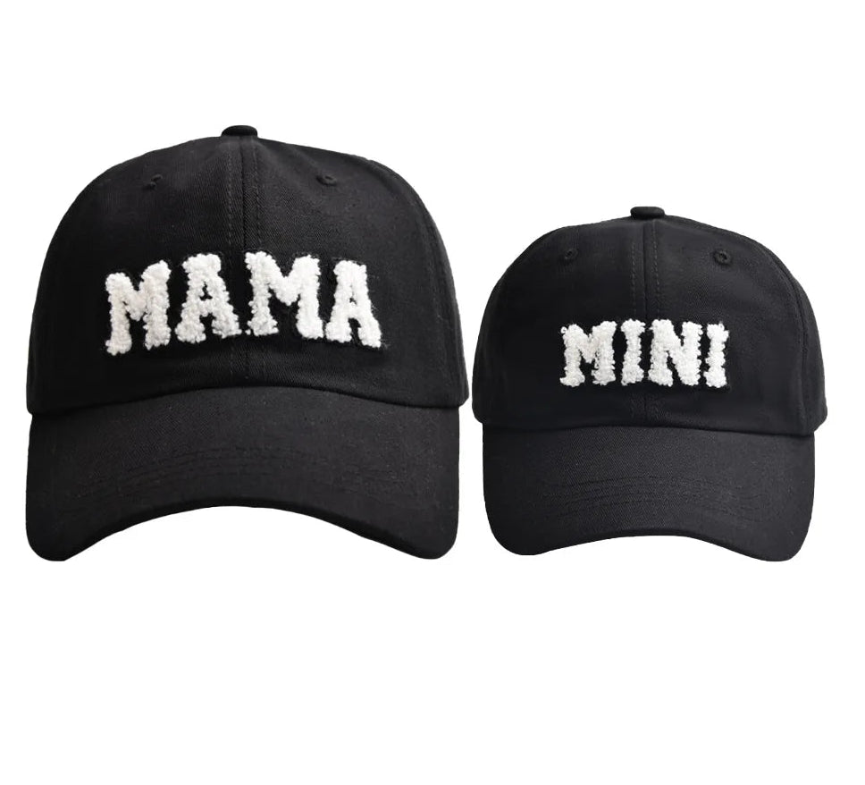 Letter MAMA Embroidered Corduroy Baseball Cap Cap Female Parent-child Style