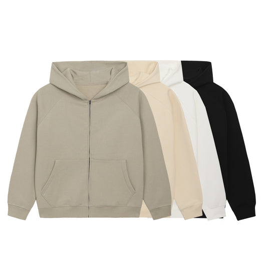 Ejet Fashion Brand Net Board FOG High Street Hættetrøje Lynlås Sweatshirt Ins