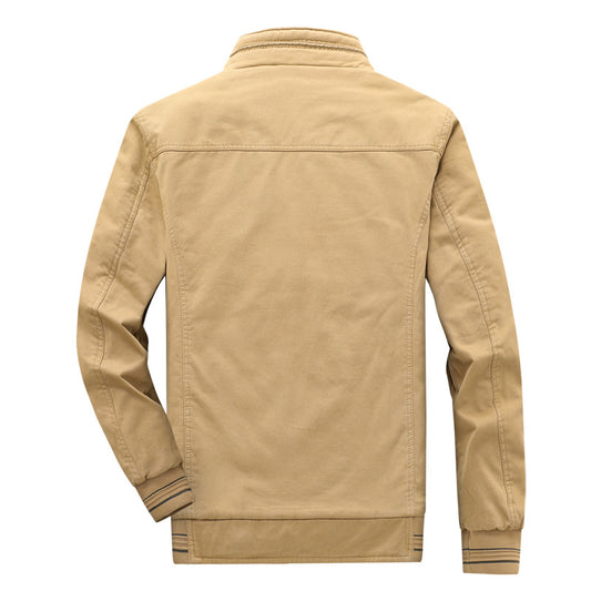 Men's Business Fleece-lined Casual Wind Coat