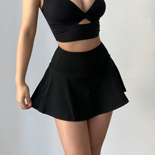 Anti-glare Fitness Quick-drying Sports Running Skirt Women