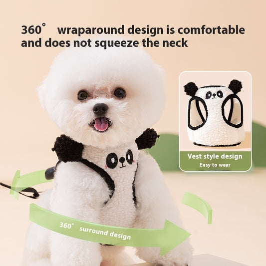 Animal-shaped Lambswool Dog Hand Holding Rope