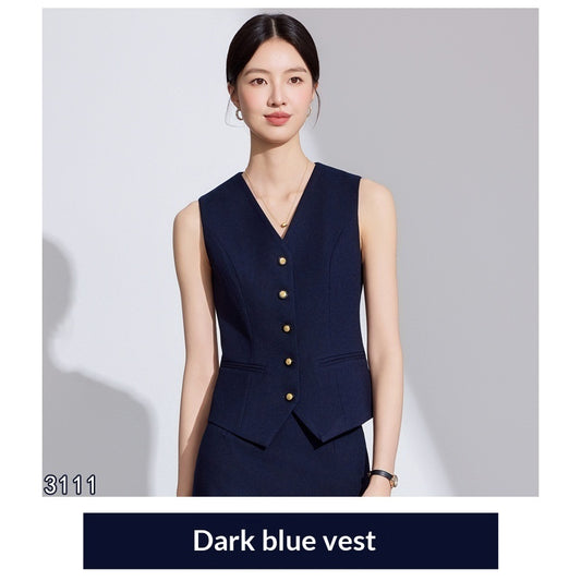 Sleeveless Vest Set With Wide-leg Pants