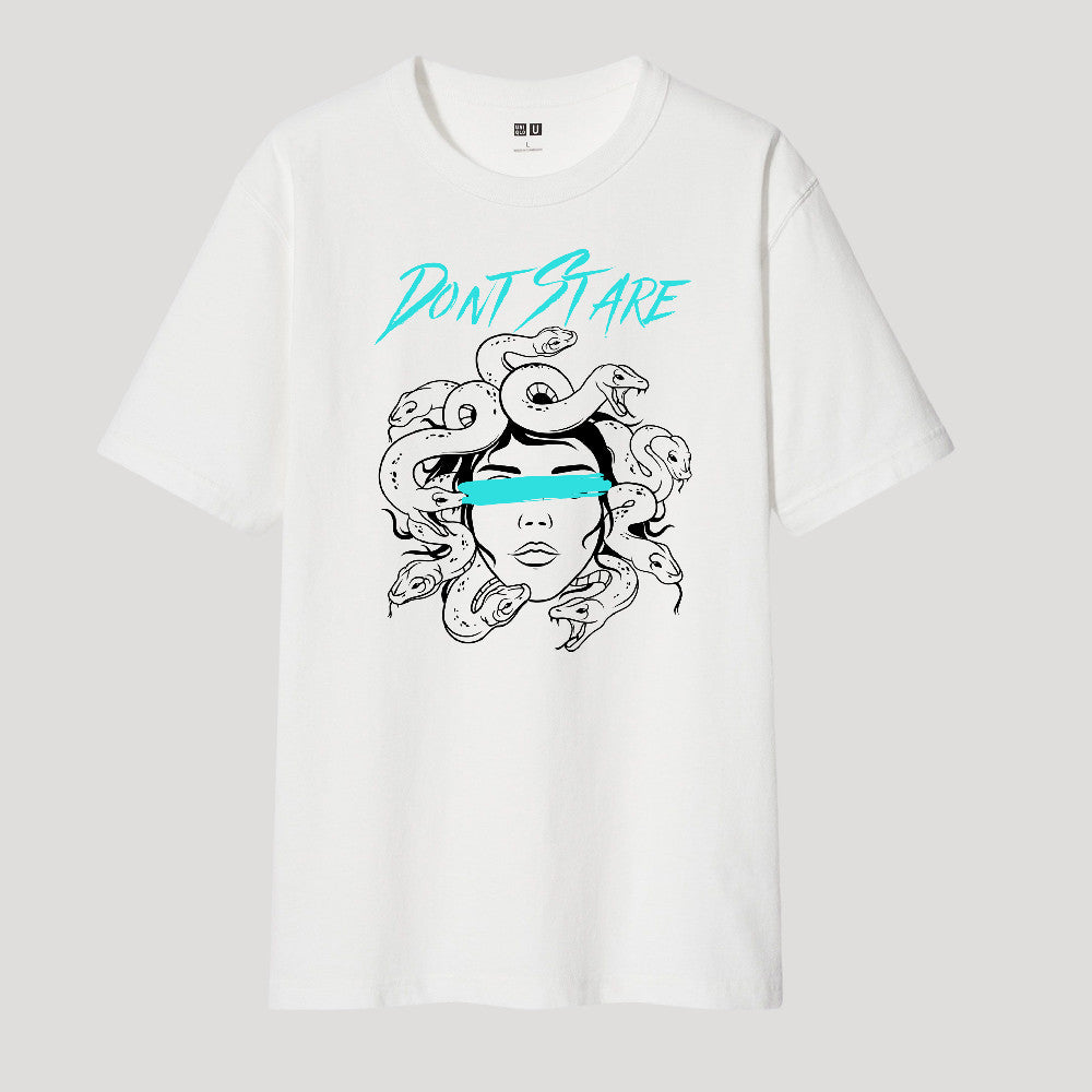 Medusa White T-shirt Women's Print