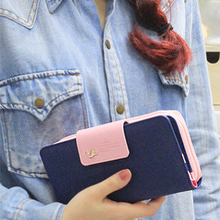 Long wallet women's zero purse with large capacity bird kits holding new handbag