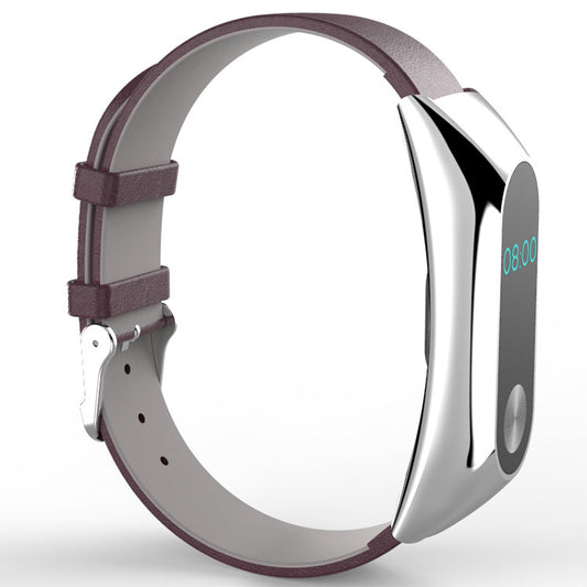Soft fine calf grain leather strap wristband