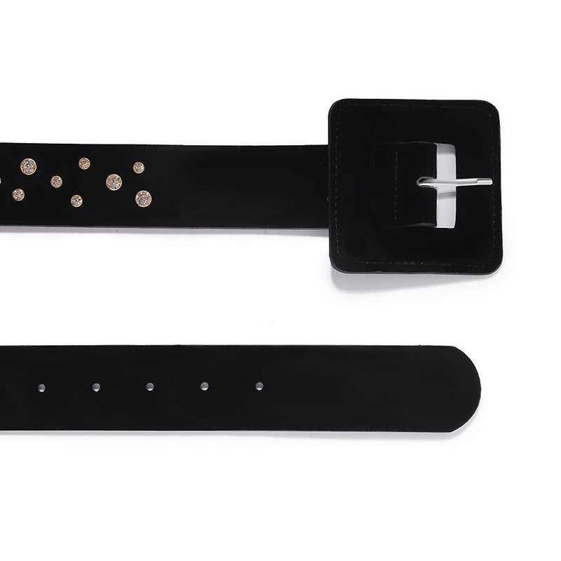 Super flashing personality diamond-studded waist chain