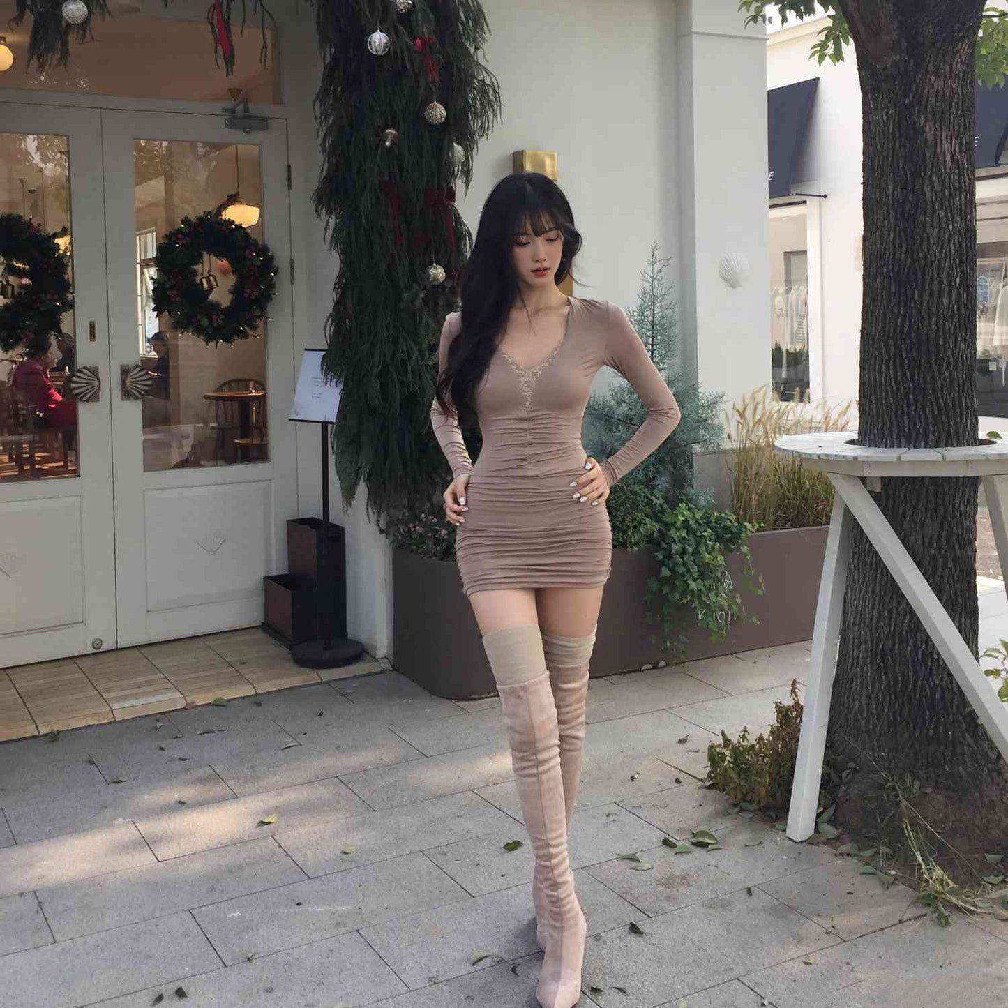 Retro Lace Patchwork Elegant Dress For Women