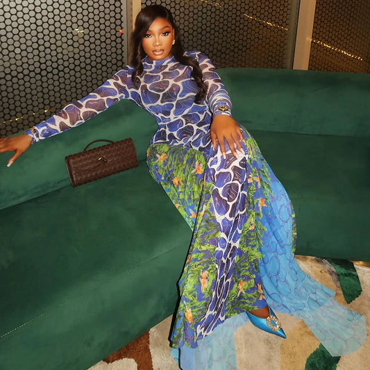 Fashionable Sexy Slightly Sheer Wrap Skirt