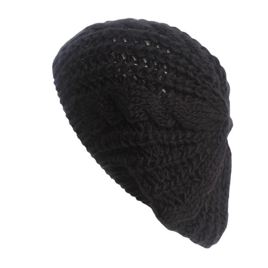 Vinter Strikket Snoet Uldgarn All-match Baret Varm Casual All-match
