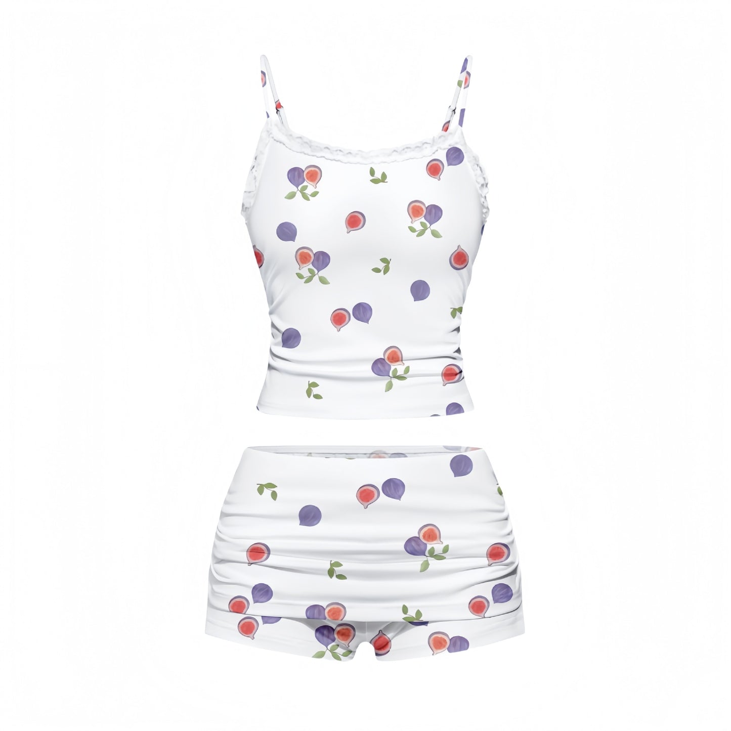Womens Floral Slim-Fit Camisole With Straps