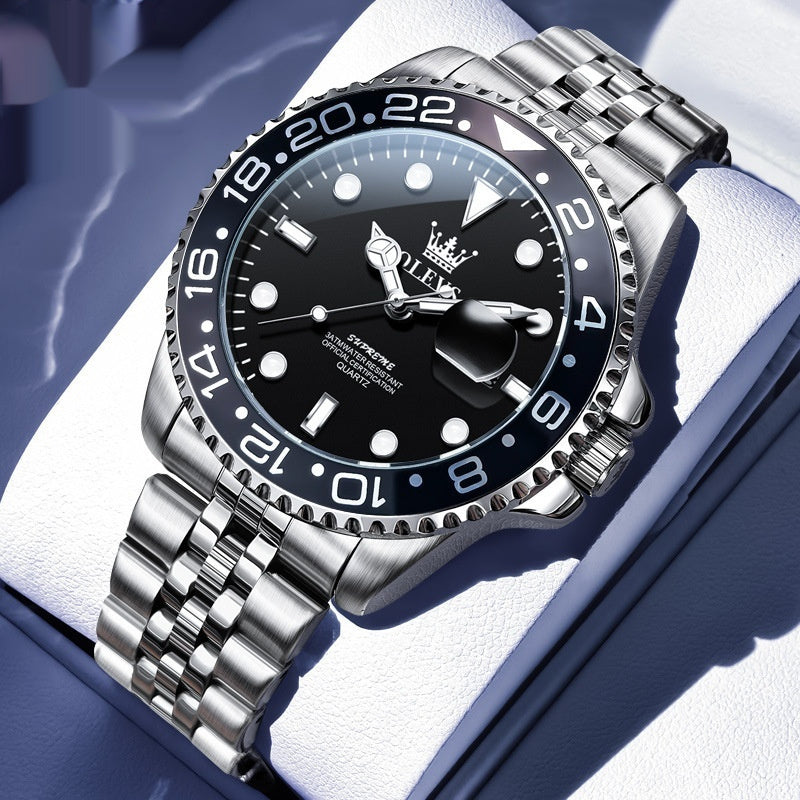 Trendy Ring Size Luminous Waterproof Ghost Quartz Watch