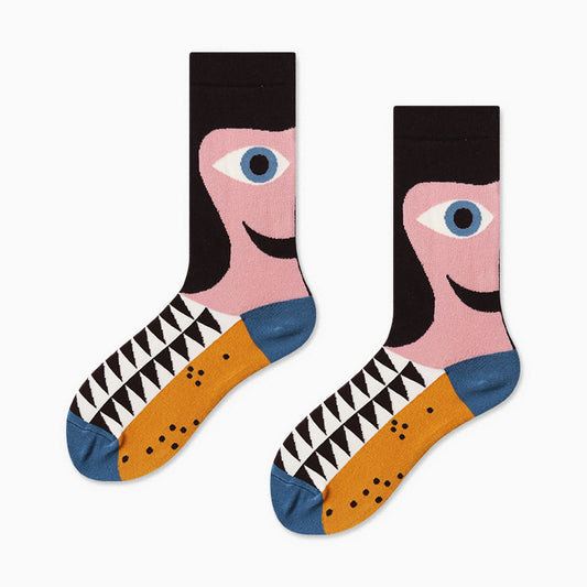 Patterned ladies socks
