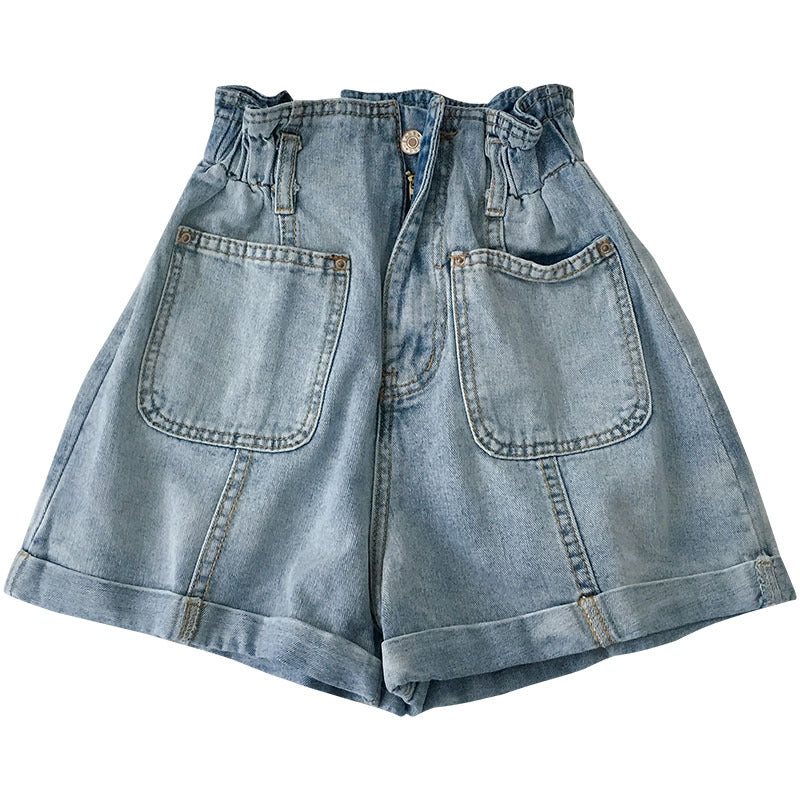 elastic waist shorts