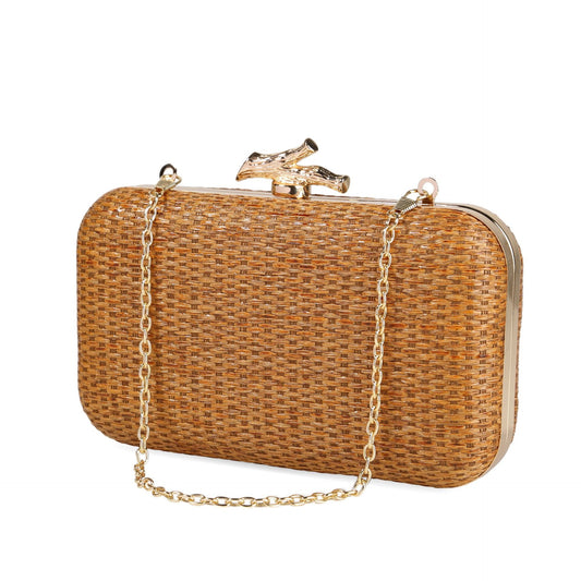 Simple Elegance Retro Straw Box Bag