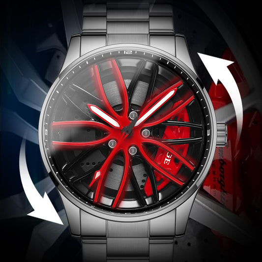 Rotating Dial Watch With A Hollowed-out Design