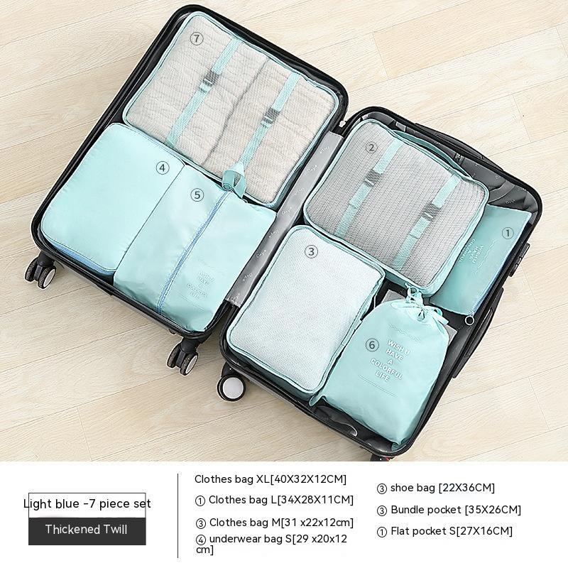 Seven-piece Storage Bag Oxford Cloth Waterproof