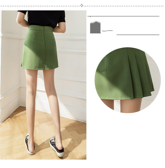 Anti-glare A-line Short Fashion Skirt