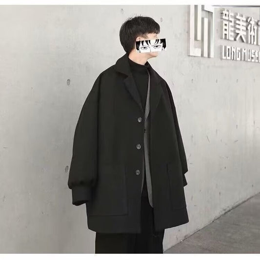 Men's Loose Hong Kong Style Suit Jacket Versatile Casual