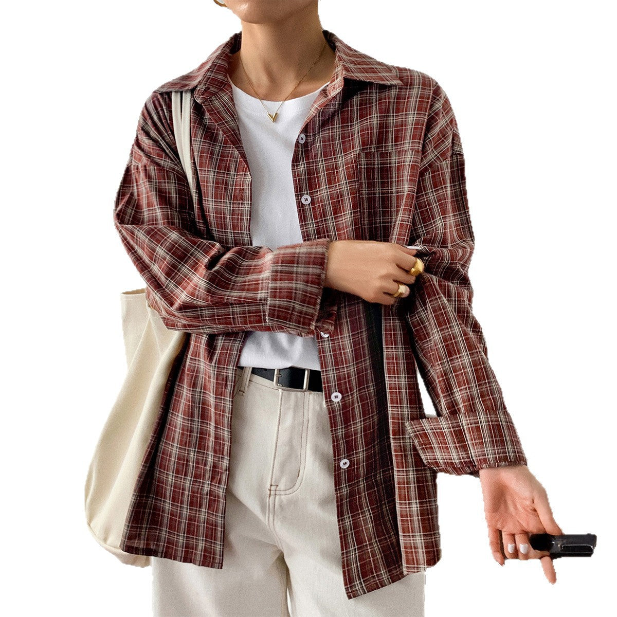 Casual Vacation Style Long Sleeve Coat Women's Shirt