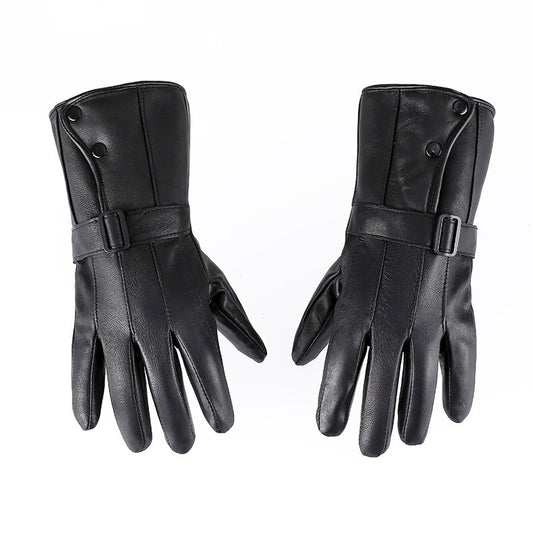 Genuine Leather Gloves With Fleece Lining For Extra Warmth And Waterproof Protection