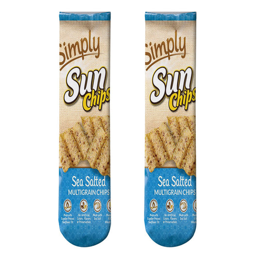 Potato Chips 3D Printed Socks Leshi Odd Zero Food Heat Transfer Stockings Printing Personality