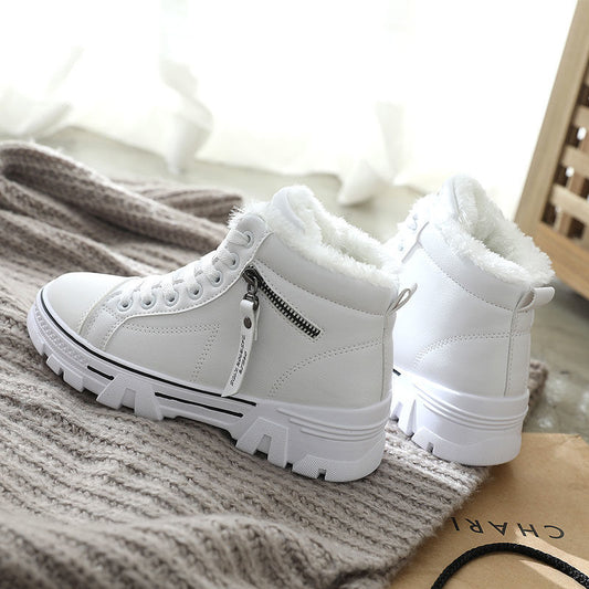 Korean version of non-slip and velvet warm snow boots