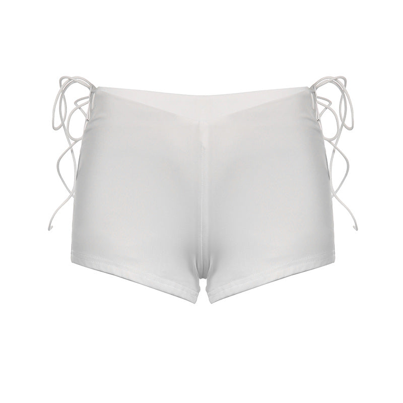 Women's Simple Solid Color Low Waist Shorts