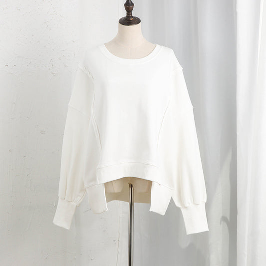 Female Loose And Irregular Niche Sweater Top