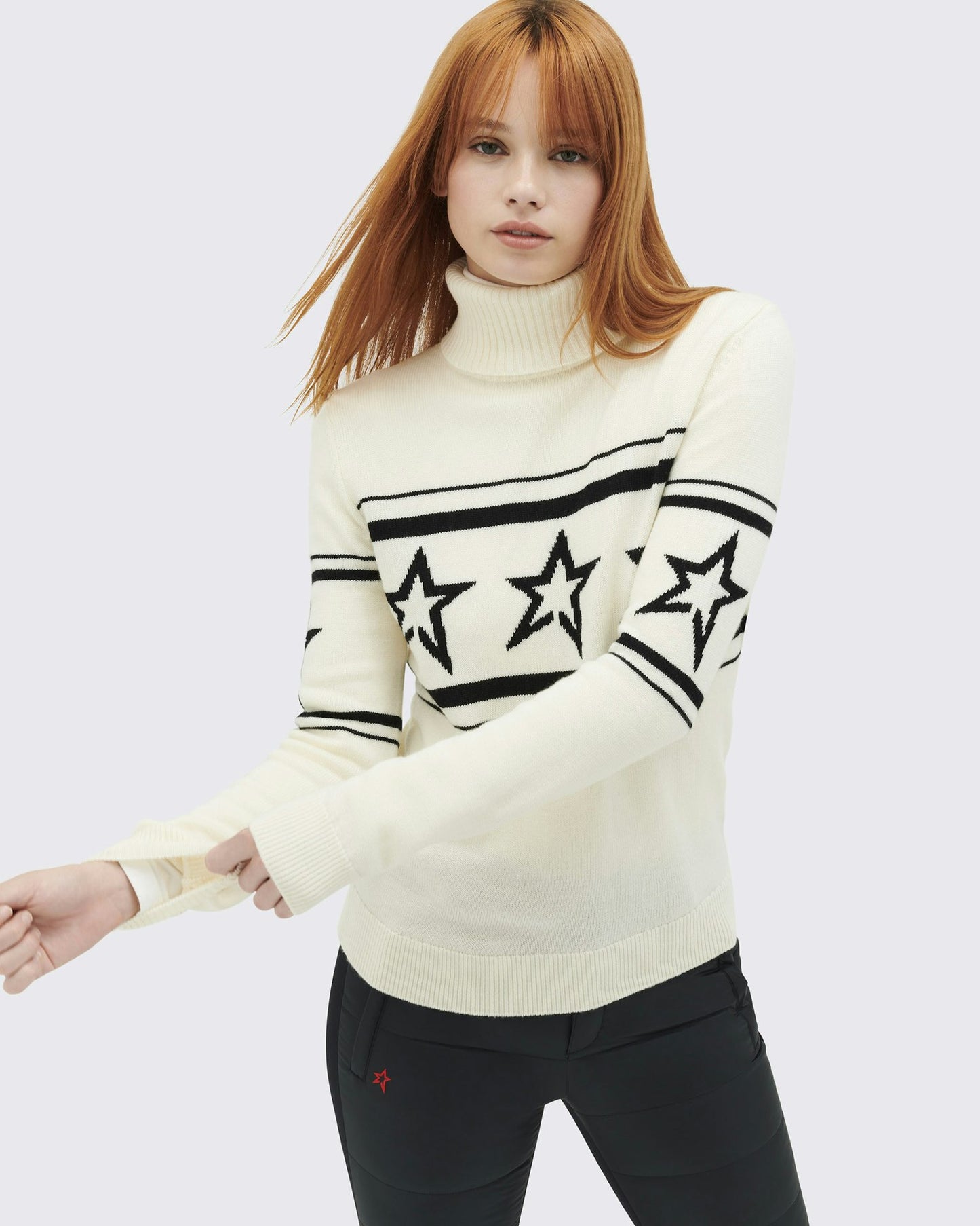 American Autumn And Winter New Slim Fit XINGX Printed Turtleneck Sweater