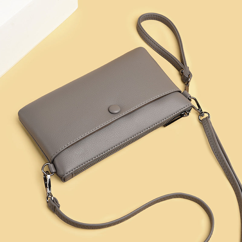 Long Korean Leather Wallet Ladies Mobile Phone Bag