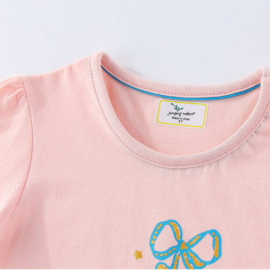 Summer Kids' Cartoon Crewneck Short-sleeve T-shirt Top