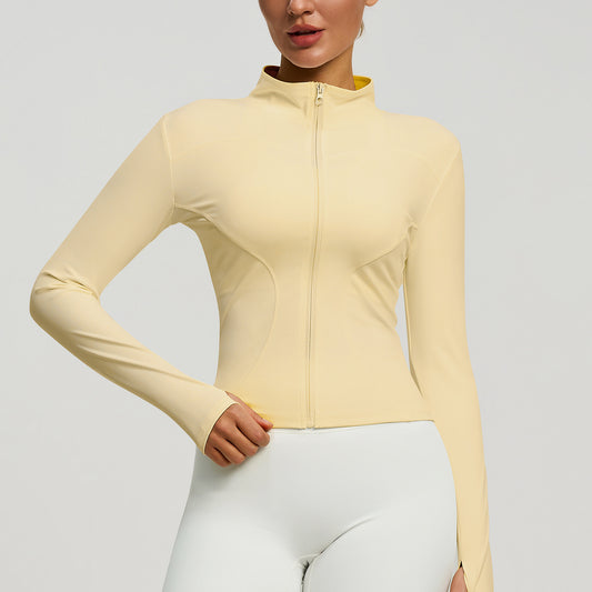 Fashion Casual Slim-fit Yoga Wear Women's Coat
