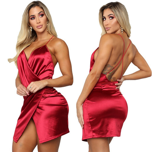 SpringSummer Strap Backless Dress For Women
