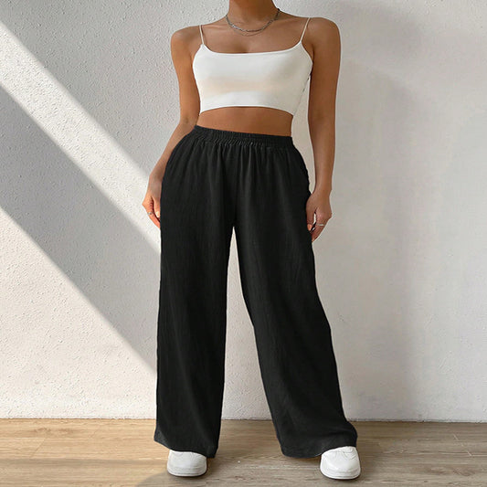 Women's Fashion Casual Loose Straight Casual Pants
