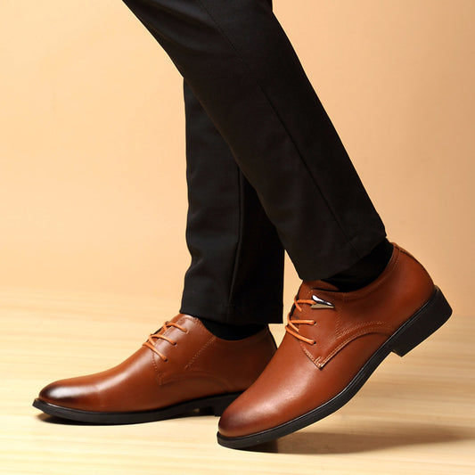 Summer high-end men's leather shoes leather